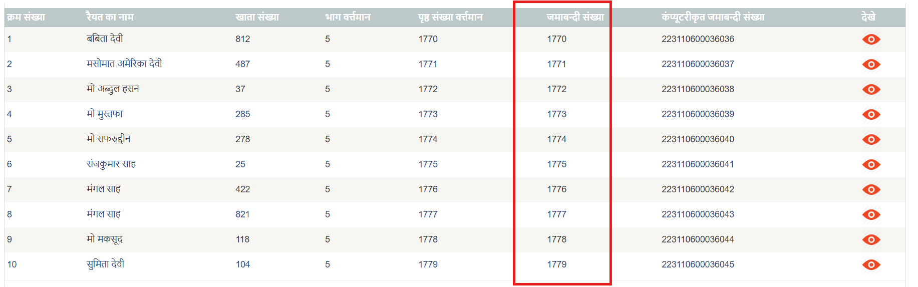 online jamabandi kaise dekhe